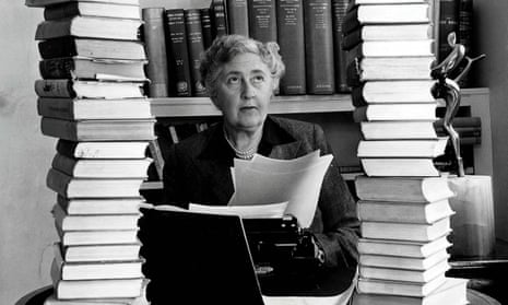 Agatha Christie, pictured at her home, Winter-Brook House.