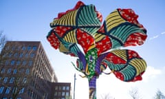 Hibiscus Rising, which was commissioned in memory of David Oluwale, a victim of police racism, was unveiled on Friday as part of Leeds 2023.