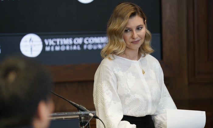 Olena Zelenska, the wife of Ukraine’s president, Volodymyr Zelenskiy