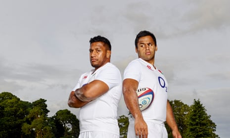 Mako left, and Billy Vunipola. Mako is a year older but has only just established himself in the England side at loosehead prop, while Billy is the first-choice No8.