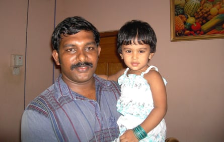 SP Anantharajah with his daughter.