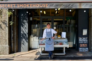 Max Bergius, of the Secret Smokehouse fishmongers in Hackney, east London.