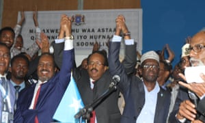 Hassan Sheikh Mohamud and Mohamed Abdullahi Mohamed