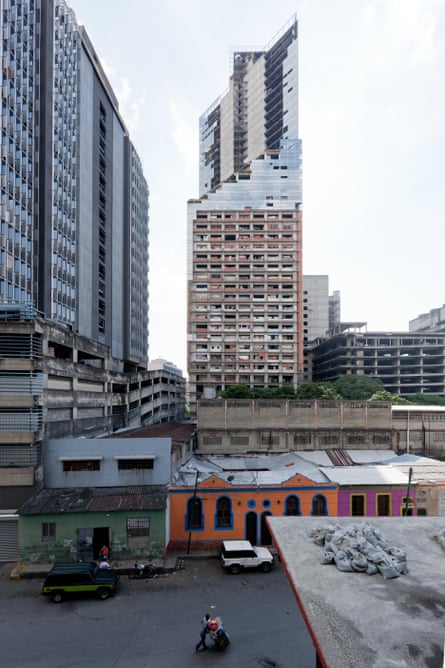 The Torre de David skyscraper in Caracas.