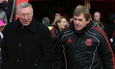 Sir Alex Ferguson, left, and Kenny Dalglish before an FA Cup tie between Manchester United and Liverpool at Old Trafford in January 2011