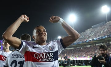 Kylian Mbappe scores from the spot to put PSG back in front on a topsy-turvy night in Barcelona.