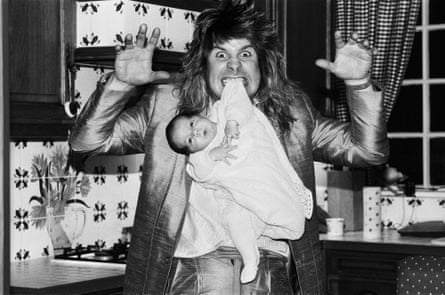 Ozzy Osbourne with son Jack, 1985.