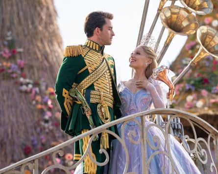 ‘She wasn’t the pop star’ … Grande as Glinda with Jonathan Bailey as Prince Fiyero.