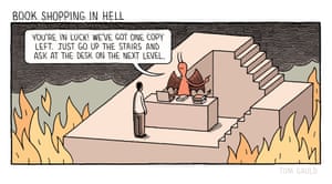 Tom Gauld on shopping for that elusive book in Hell – cartoon | Books | The  Guardian
