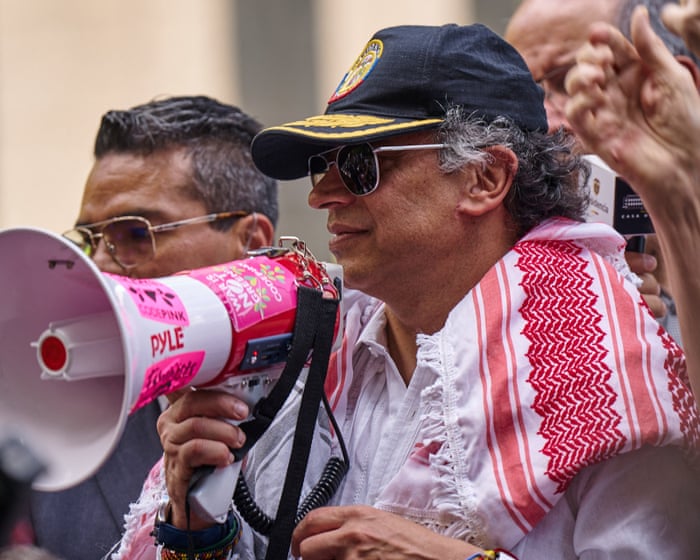 Colombian president Gustavo Petro calls on US soldiers to 'disobey' Trump – video
