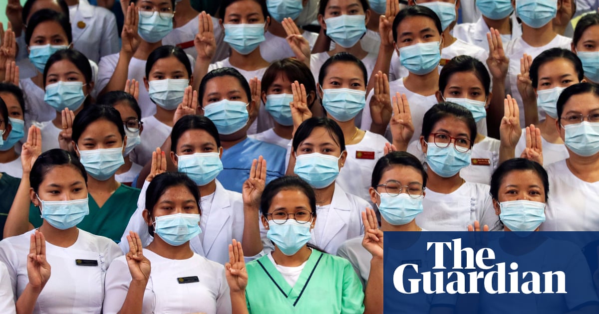 Myanmar Coup Protesters In Pictures World News The Guardian Myanmar Coup Protesters In Pictures World News The Guardian