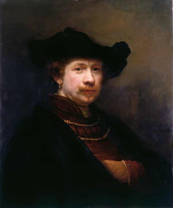 Self-Portrait, 1642, by Rembrandt.
