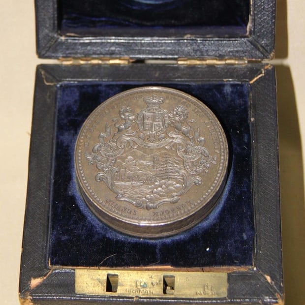 The Great Seal of Norfolk Island which was made in 1856 by Royal Engraver Benjamin Wyon when Queen Victoria made Norfolk Island a separate settlement. It was stolen on 26 August 2022.