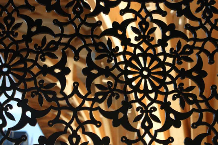 One of the decorative screens in the Mill Road building.