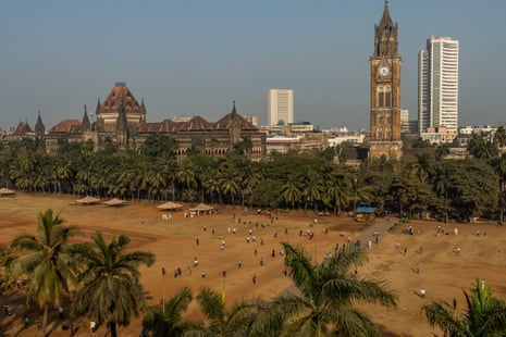 Oval Maidan is a large recreation ground in the Churchgate district of South Mumbai, named for its oval shape. It is a popular recreation ground where the most popular sport is cricket. Political gatherings and religious functions are prohibited.