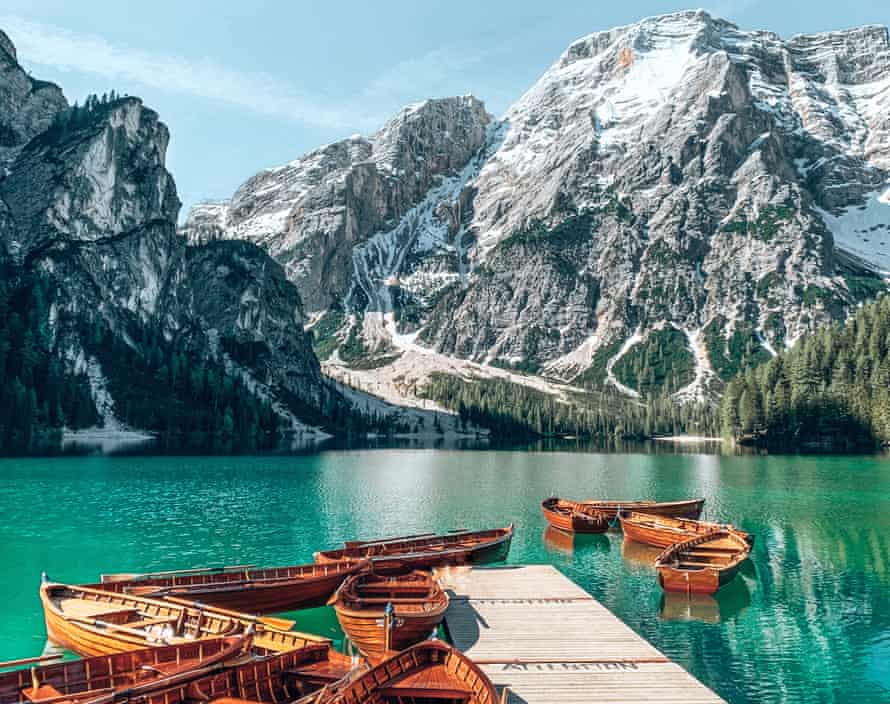 Lago di Braies in the Dolomites