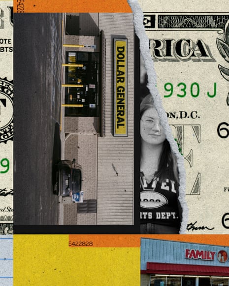 collage with dollar and Dollar General sign
