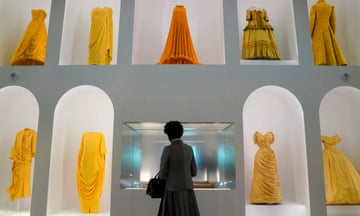 Garments on display in the Met Costume Institute's spring 2024 exhibition Sleeping Beauties: Reawakening Fashion