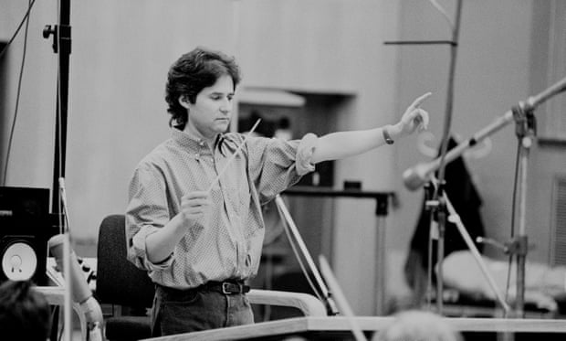 Horner in the studio, working on the score for Braveheart.