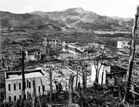 Nagasaki after the atom bomb fell in August 1945.