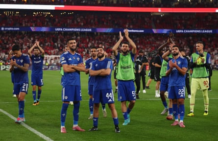 Qarabag players admit their fans aft nan 3-2 comeback triumph complete Benfica.