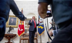 Trump on Sunday used Twitter to paraphrase a conservative pastor predicting that his removal from office could lead to a civil war.