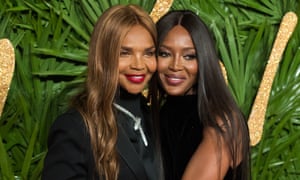 Naomi Campbell and her mother Valerie Morris.