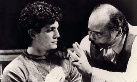 Burt Young, right, with Eric Roberts in The Pope of Greenwich Village, 1984.
