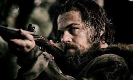 Leonardo DiCaprio as Hugh Glass in The Revenant.