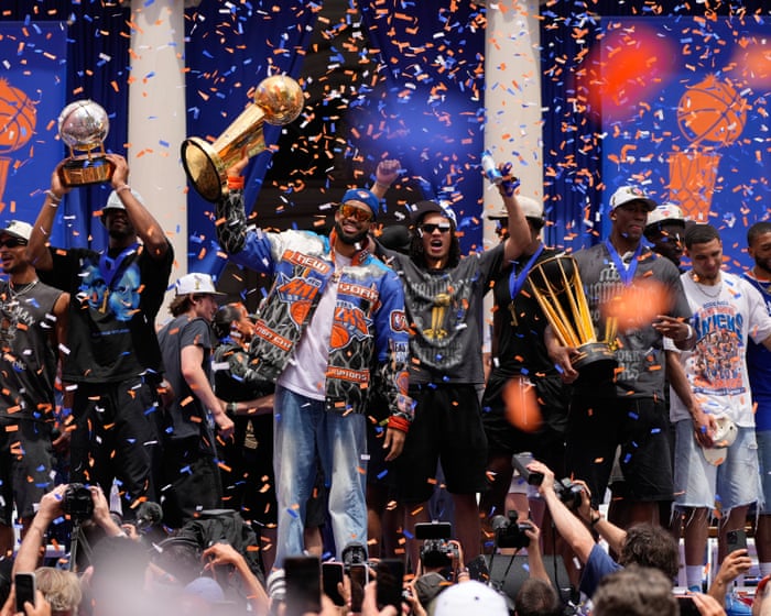 Knicks mania grips New York City during team’s first-ever parade – in pictures
