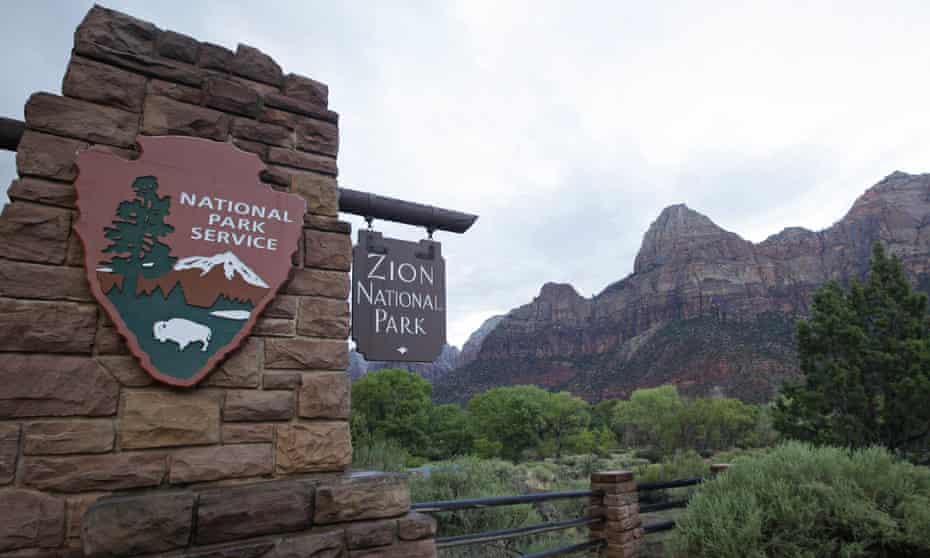 Zion national park in Utah, one of the country’s most popular, received its first visitors in over a month this week as pandemic precautions were eased.
