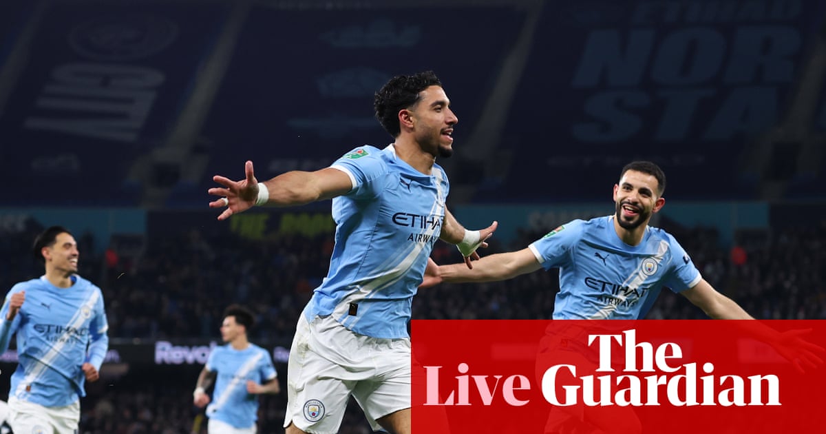 Manchester City v Newcastle United: Carabao Cup semi-final, second leg – live