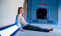 a lambent Jessica Raine displays her ease on stage as well as screen in Alistair McDowall’s X, directed by Vicky Featherstone at the Royal Court. 