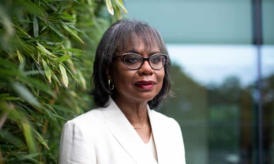 Waltham, MA -- 09/24/2021 -- Anita Hill poses for a portrait at Brandeis University on September 24, 2021, in Waltham, Massachusetts. (Kayana Szymczak for The Guardian)
