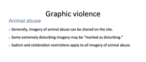 Facebook animal abuse policy