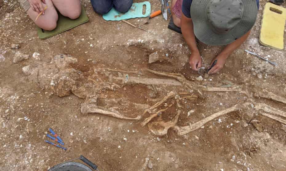 The remains of the Marlow Warlord are unearthed