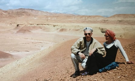 Rupert Thomson and girlfriend (now wife), Katharine Norbury, in Morocco