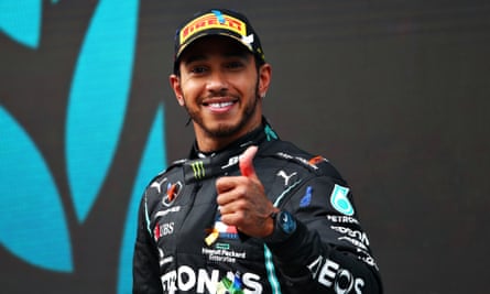Lewis Hamilton admitted he was in tears as the enormity of his achievement hit him: “Very rarely do I lose control of my emotions,” he said. “I just couldn’t believe it.”