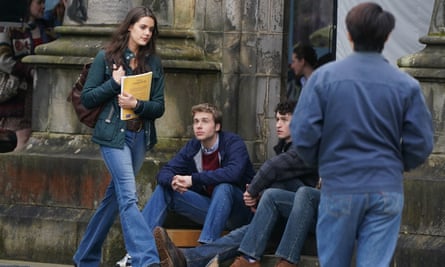 Bellamy as Kate Middleton and McVey as Prince William.