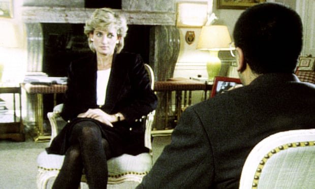 Martin Bashir interviews Diana in 1995.