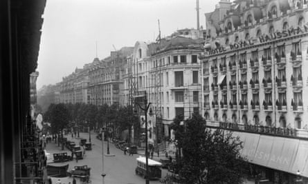 Boulevard Haussmann In Paris.