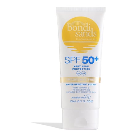 Bondi Sands Fragrance Free Sunscreen Lotion SPF 50+.