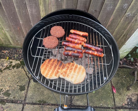 Weber Bar-B-Kettle charcoal BBQ.