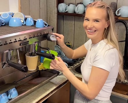 Sophie Jones, pictured at the coffee shop in Warrington, May 2024