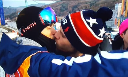 Gus Kenworthy’s kiss with his boyfriend on NBC was greeted by acclaim