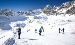 Tonale ski resort in northern Italy. Skiers will be able to return to the piste in Lombardy resorts from 15 February.