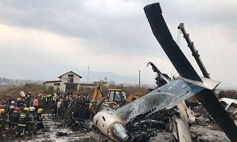 Plane crash at Kathmandu airport