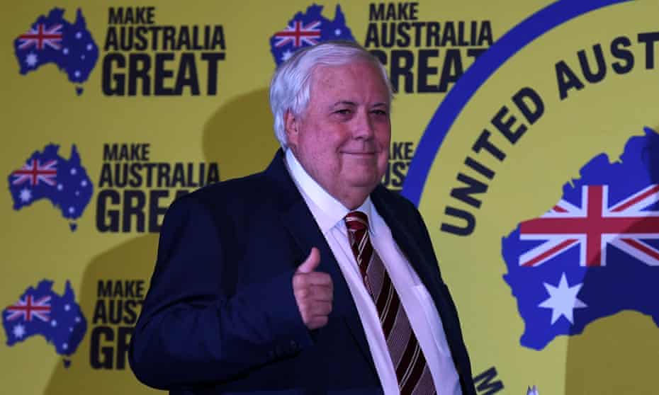 Clive Palmer at a United Australia party event in July