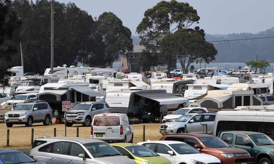 Evacuation centre at Batemans Bay