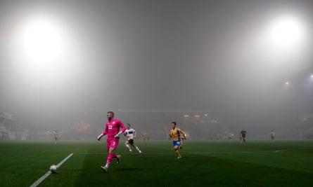 Connor Ripley collects the ball in Port Vale’s victory over Mansfield in the previous round